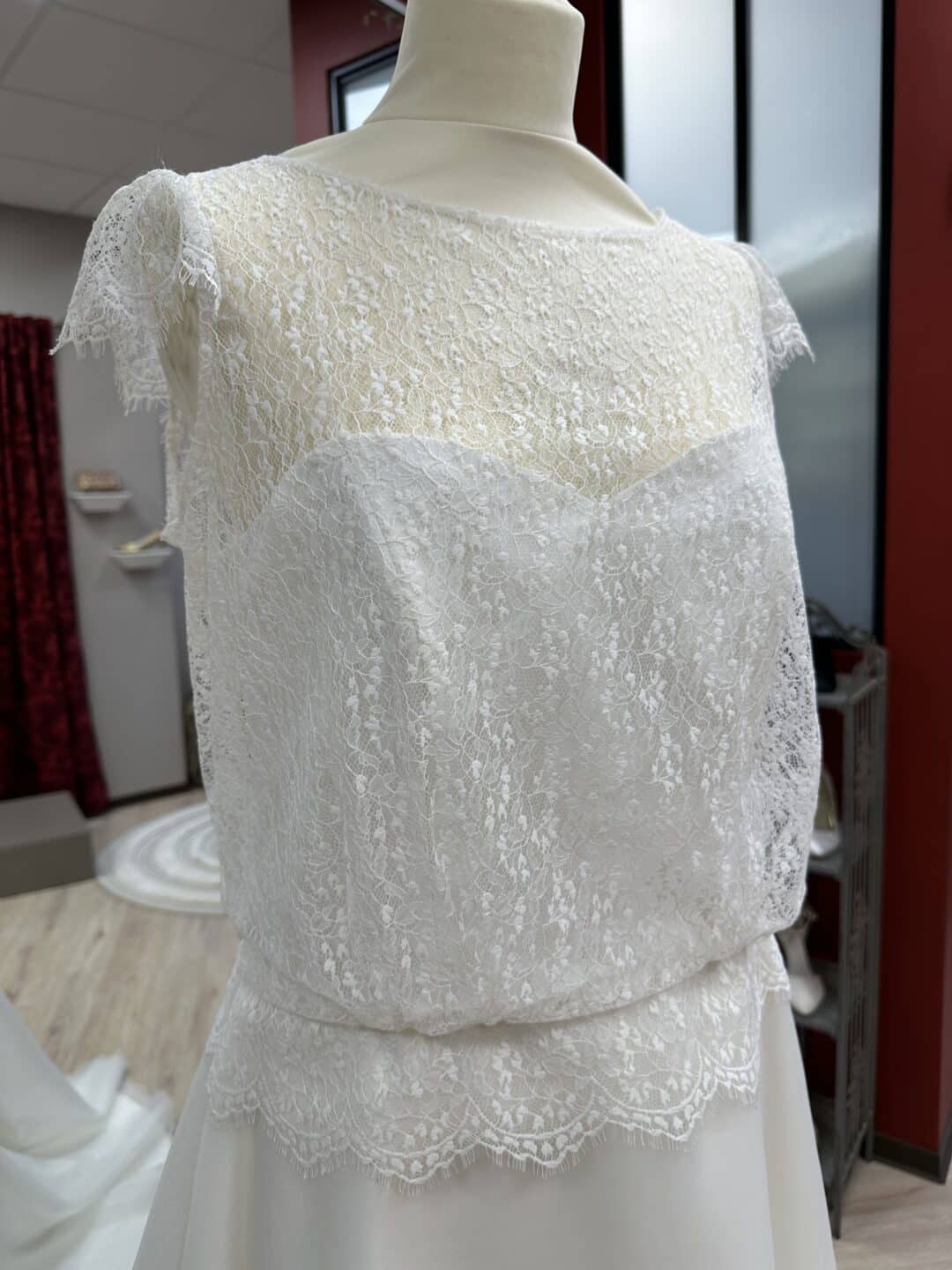 Robe de mariée OTTAWA ORGANZA & DENTELLE – Image 2