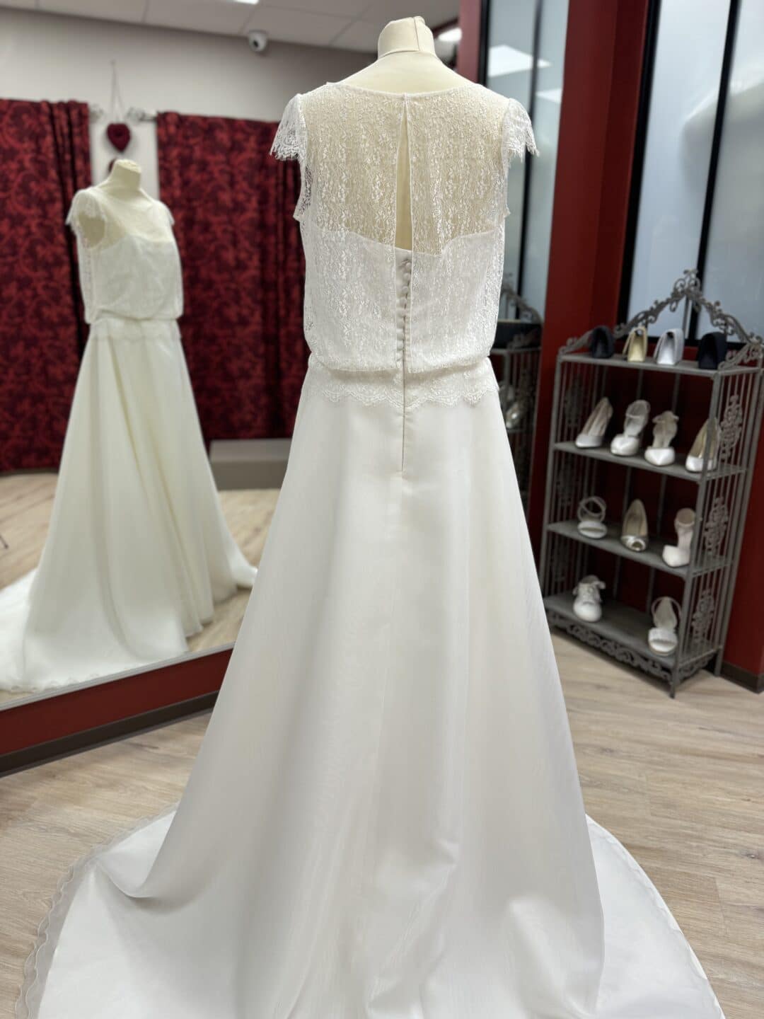 Robe de mariée OTTAWA ORGANZA & DENTELLE – Image 3